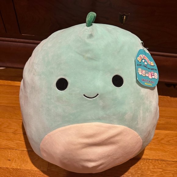 NWT SQUISHMALLOW 16" Ben the Teal Dinosaur - Officially Licensed 16 inch RARE - Picture 1 of 7